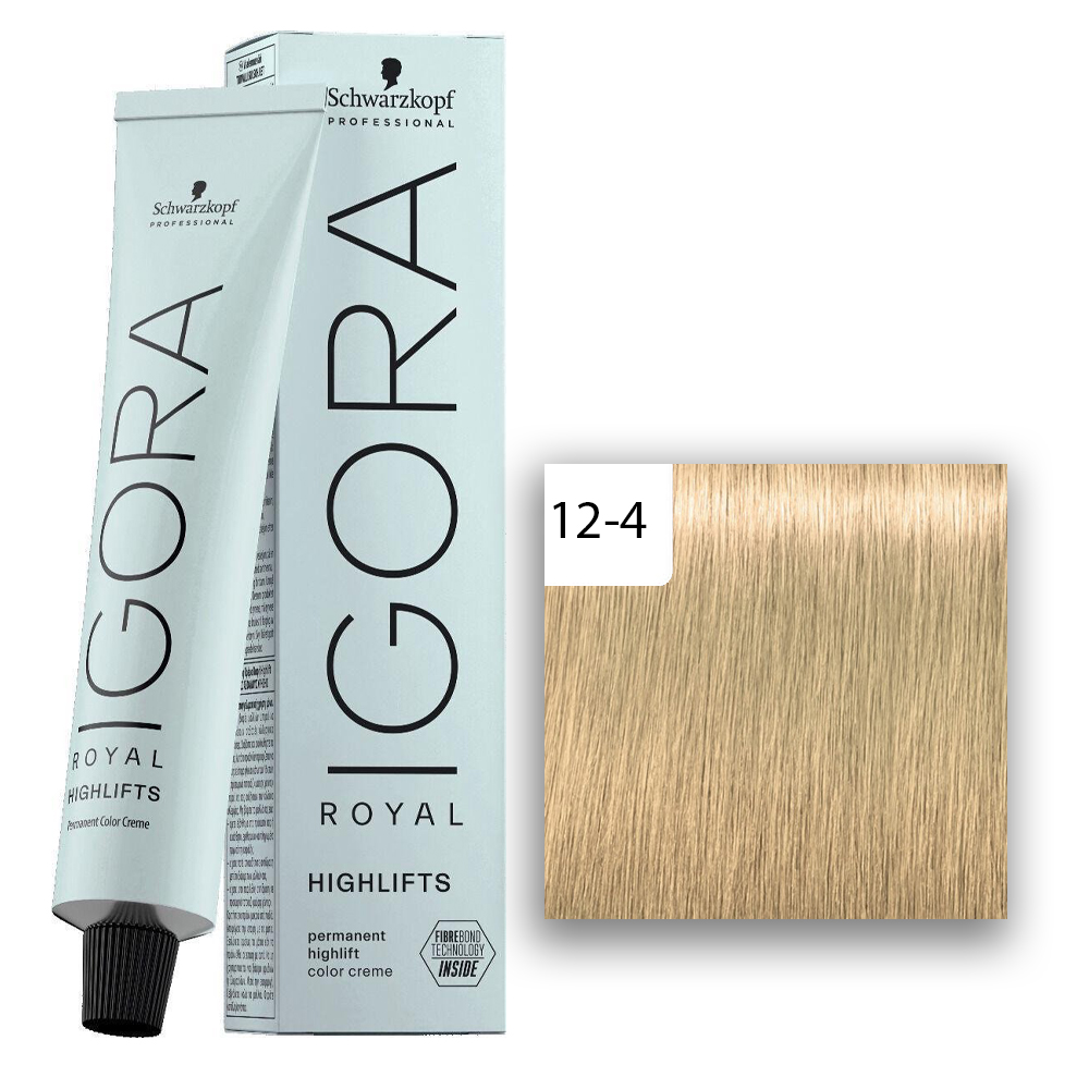 Schwarzkopf Professional IGORA ROYAL Highlifts Haarfarbe 12-4 Spezialblond Beige  60ml