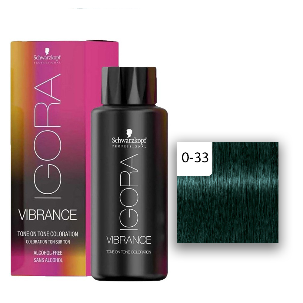 Schwarzkopf Professional IGORA Vibrance Haartönung 0-33 Matt Konzentrat  60ml