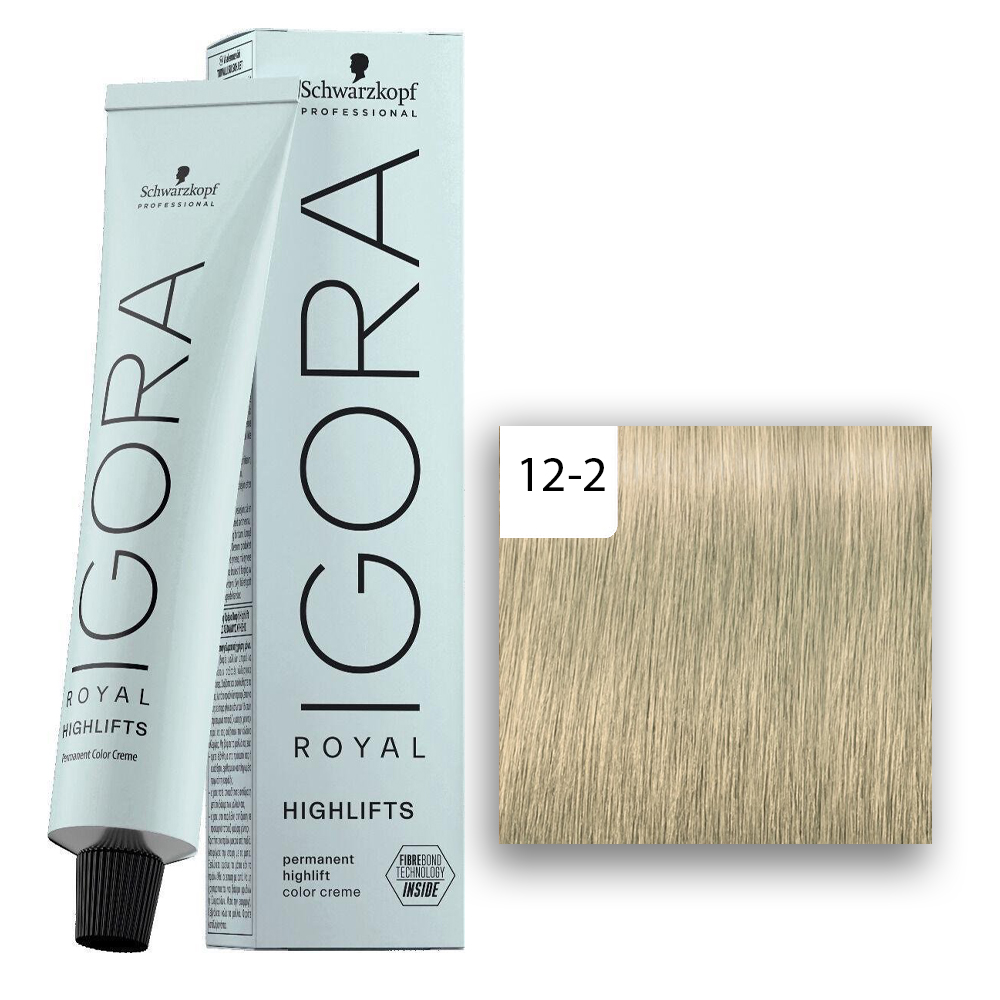 Schwarzkopf Professional IGORA ROYAL Highlifts Haarfarbe 12-2 Spezialblond Asch  60ml