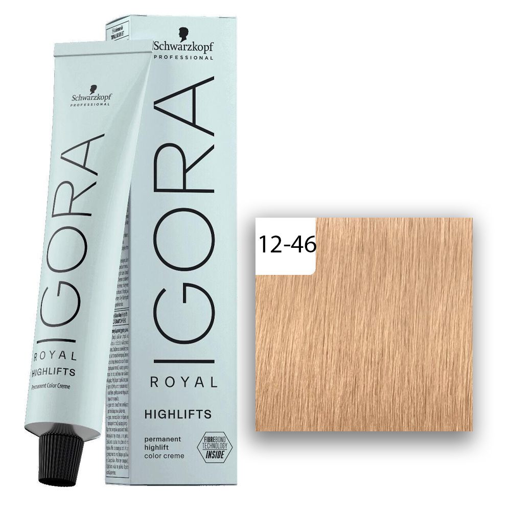 Schwarzkopf Professional IGORA ROYAL Highlifts Haarfarbe 12-46 Spezialblond Beige Schoko  60ml