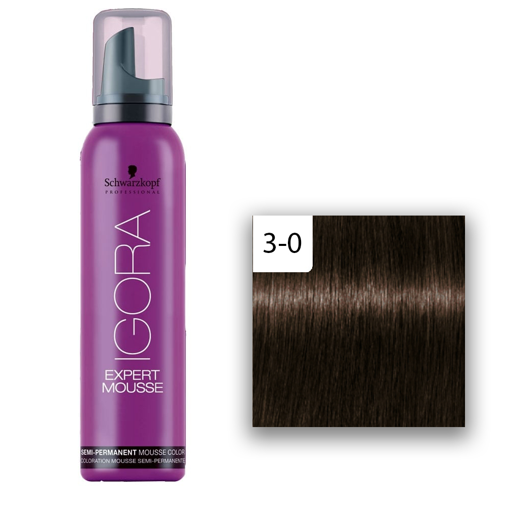  Schwarzkopf Professional Igora Expert Mousse Dunkelbraun 3-0  100ml