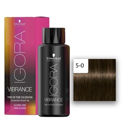 [M.13730.873] Schwarzkopf Professional IGORA Vibrance Haartönung 5-0 Hellbraun  60ml