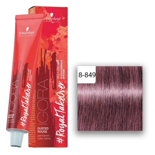 Schwarzkopf Professional Igora Royal Take Over Dusted Rouge Haarfarbe Hellblond Rot Beige Violett  8-849 60ml