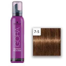 [M.14303.190]  Schwarzkopf Professional Igora Expert Mousse  Mittelbraun Gold 7-5 100ml