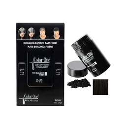 [M.15913.004] Color One Hair Building Fiber Set -Schwarz 25gr + 100ml